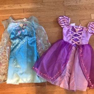 Elsa and Rapunzel Dress-Up play dresses